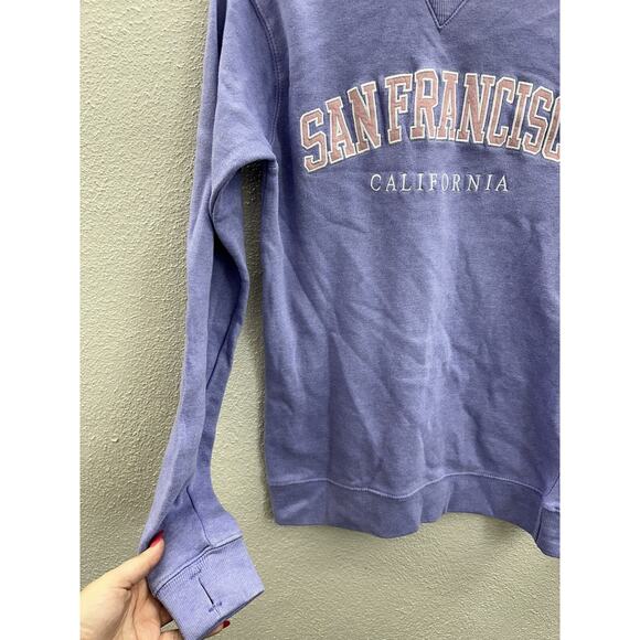 Ocean Beach Sportswear Sweatshirt Size Small Purple San Francisco California - Picture 2 of 11